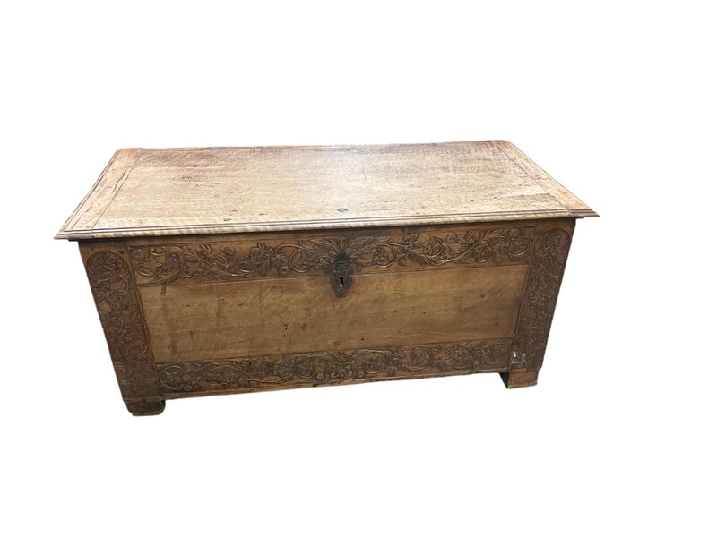 17th century Italian walnut coffer 