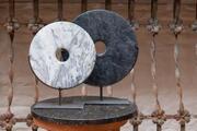 Bi-Disc in Jade, marmer en steen 