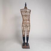 Mannequin in willow wood
