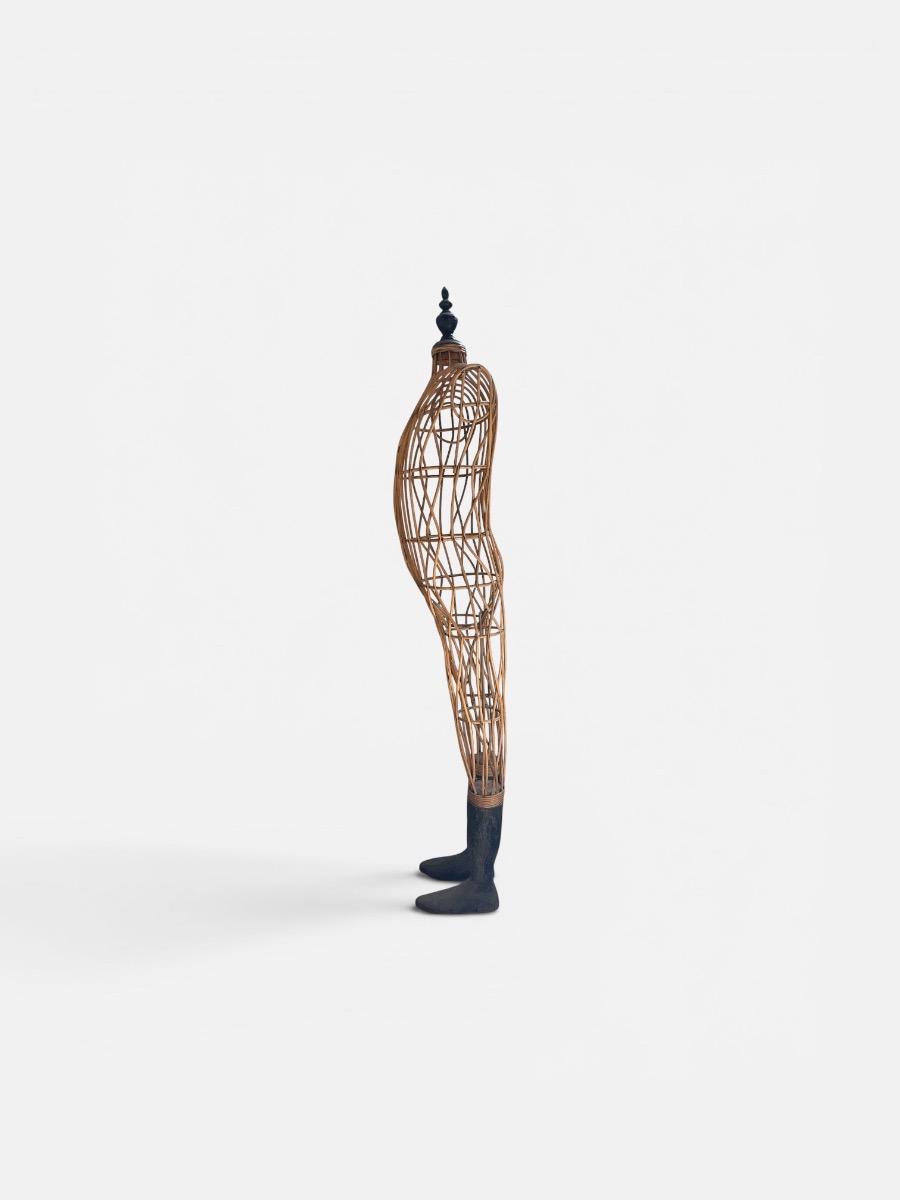 Mannequin in willow wood
